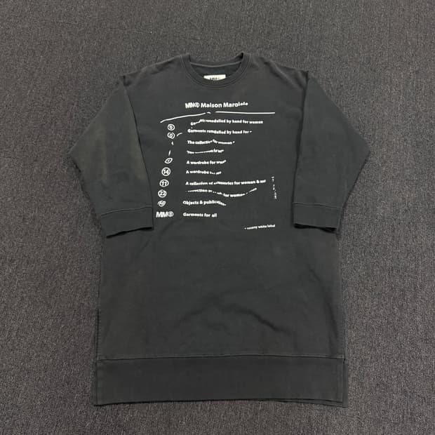 MM6 메종 마르지엘라 맨투맨 원피스