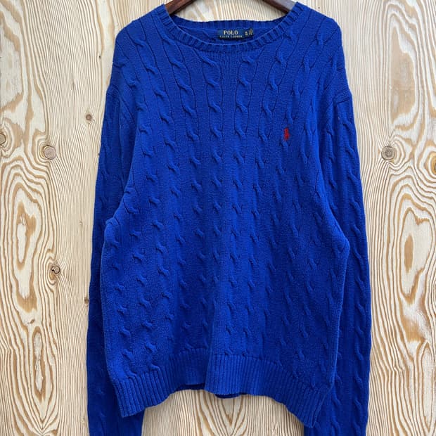 폴로 랄프로렌 꽈배기 니트