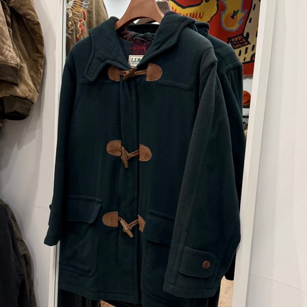 80s L.L.Bean 엘엘빈 울 집업 더플 코트 (made USA)
