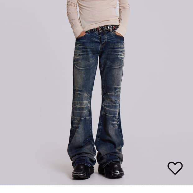 Jaded Lodon Mid Biue Drift Bootcut jeans