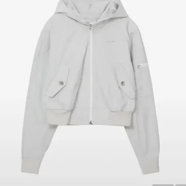 미세키서울 포켓 후드 자켓 그레이