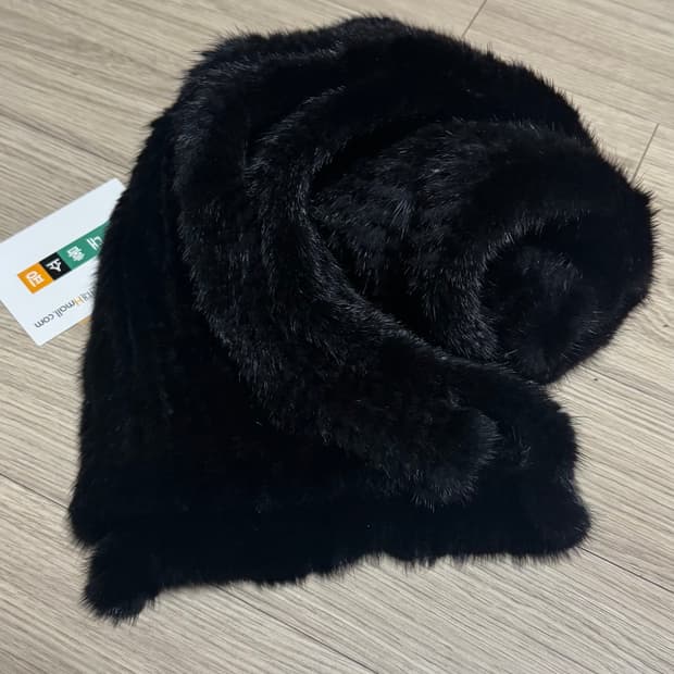 FACÉRE 검정 밍크 목도리 머플러