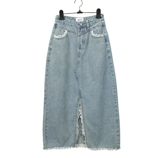 TWO H 데님프릴스커트(XS) 