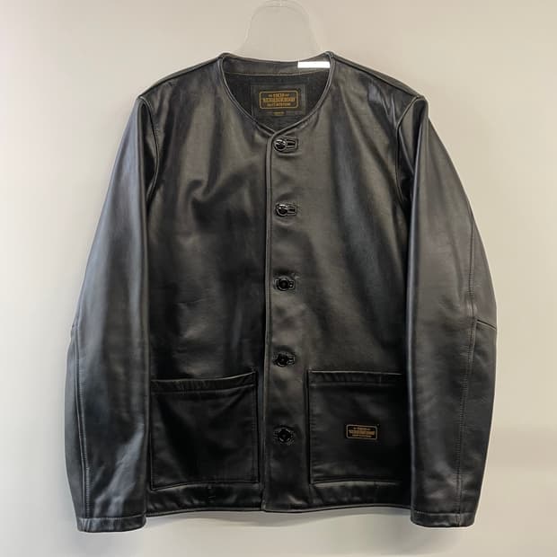 16s 네이버후드 가죽 가버너자켓