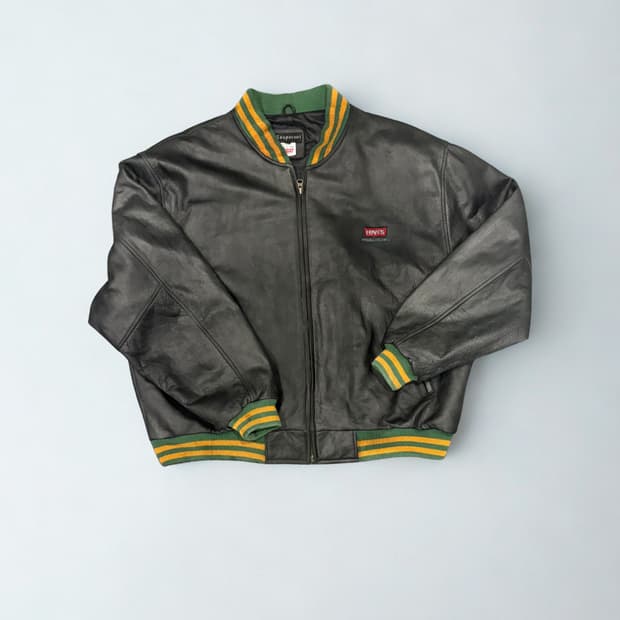 Levi’s 빈티지 소가죽 봄버자켓