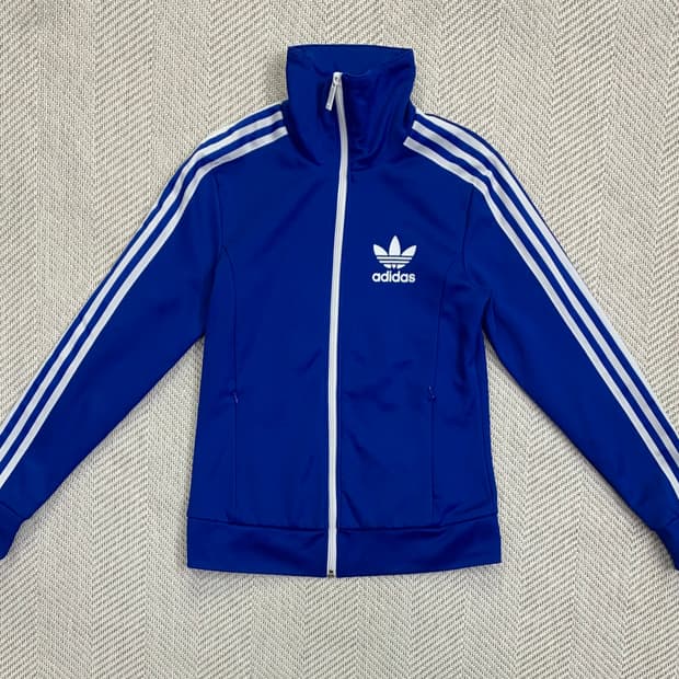 아디다스 유로파 트랙탑 블루 95 (안감 나비패턴)