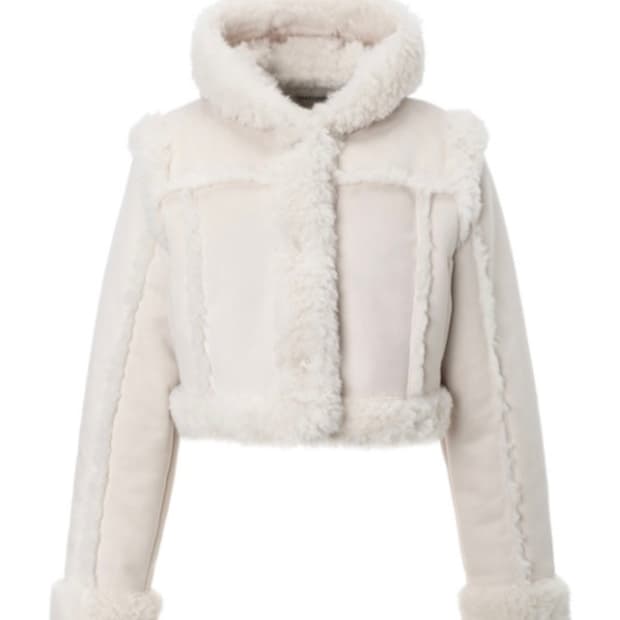 쓰리타임즈 베이비 후디 퍼 코트