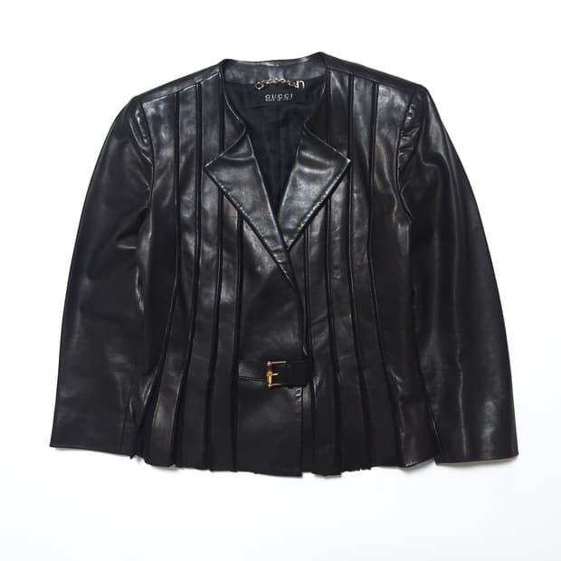 구찌 Gucci 05s 아카티브 램 레더 자켓