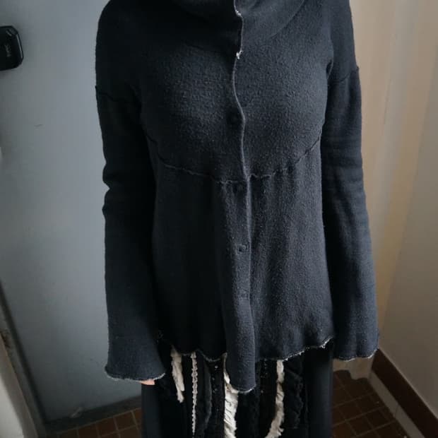 조르지오 아르마니 하이넥 가디건