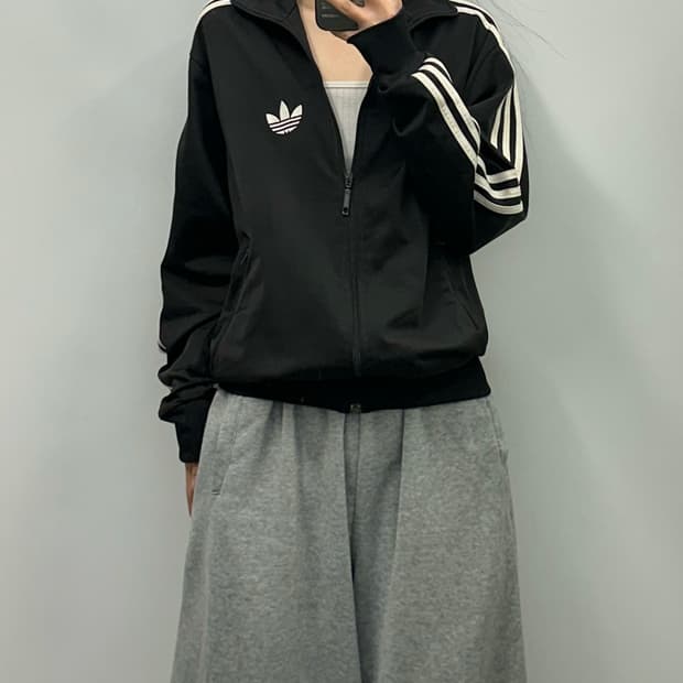 아디다스 블랙 파이어버드 트랙탑 져지