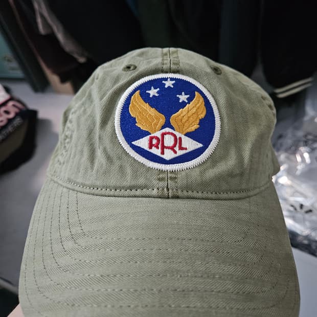 RRL 윙로고 볼캡 올리브