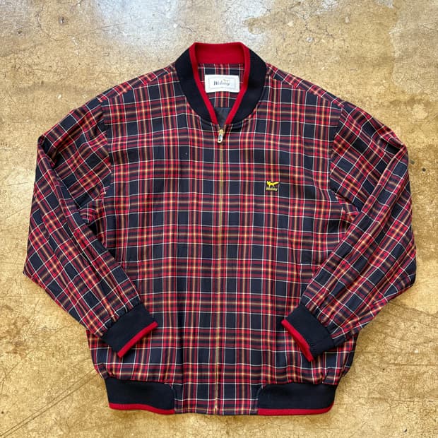 Wolsey 체크 집업 블루종