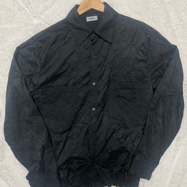 빅 포켓 주름 셔츠