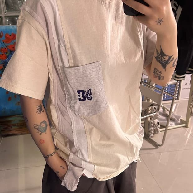 DC 7CUT TEE 바늘 DC 7컷 티