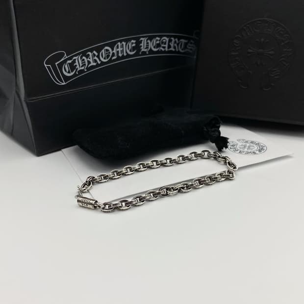 [OS] 크롬하츠 페이퍼 체인 브레이슬릿 팔찌 7인치 실버