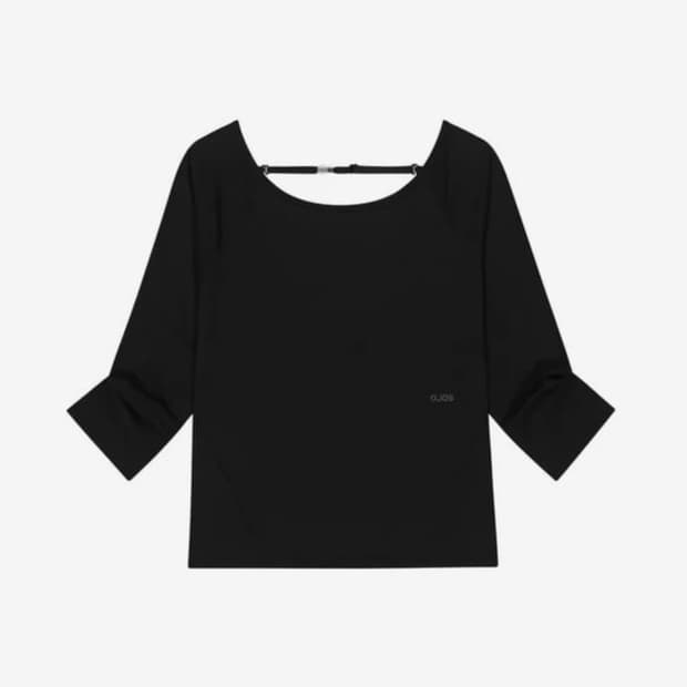 오호스 Backless Capri Sleeves / Black