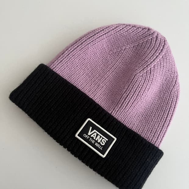 F) 반스 니트 비니 연보라