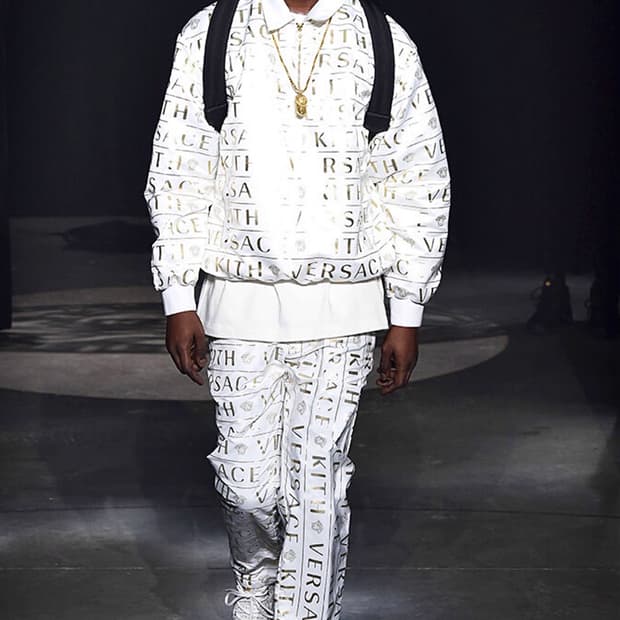KITH x VERSACE 키스 베르사체 모노그램 나일론 트랙 팬츠