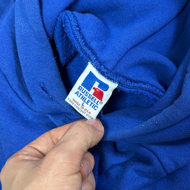 러셀 후드티 로얄 블루 L