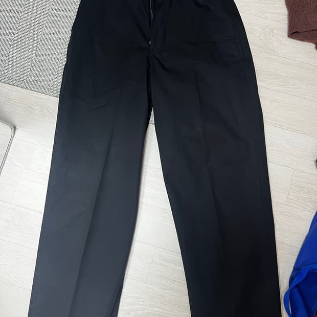 셔터 치노 팬츠 블랙 s