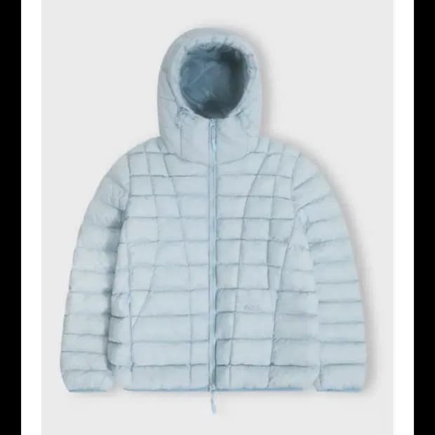 칙스 커브라인 후디드 라이트 패딩 경량패딩 스카이블루 M