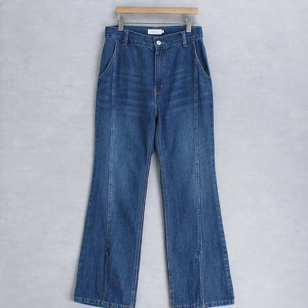 earth music&ecology slit denim _ S5278