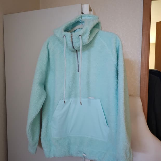 안다르 플리스 후드티 민트 2사이즈