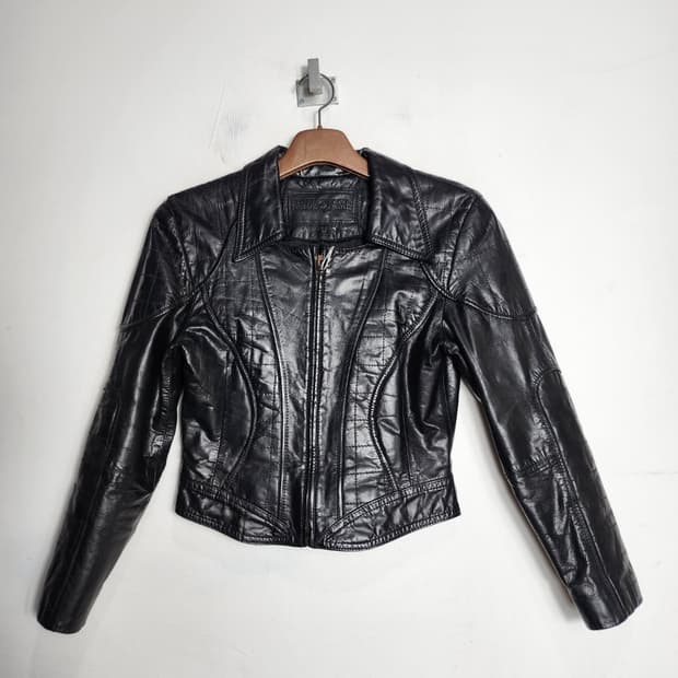 빈티지 가죽 자켓 