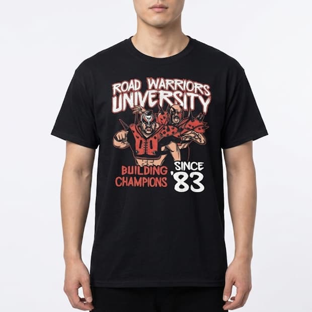 2000년대 빈티지 Road Warriors University 티셔츠