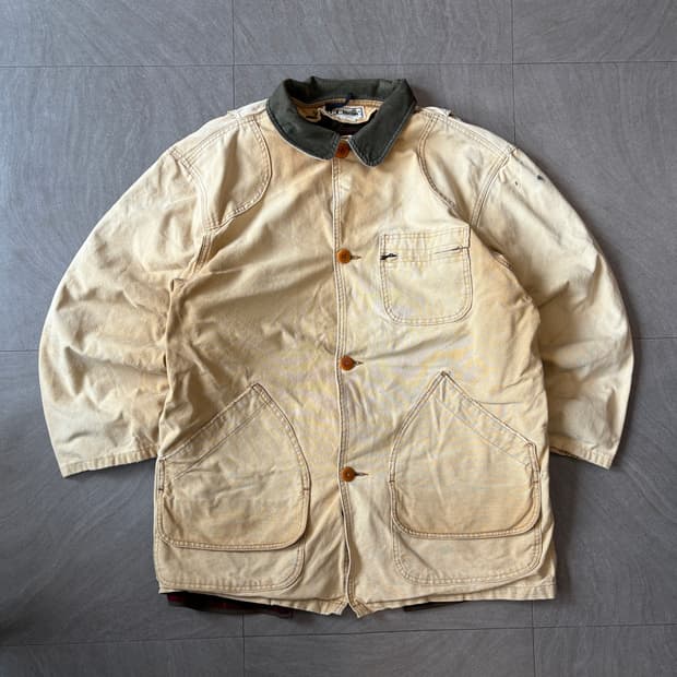90s L.L.bean 90년대 미국 생산 엘엘빈 베이지 헌팅 자켓