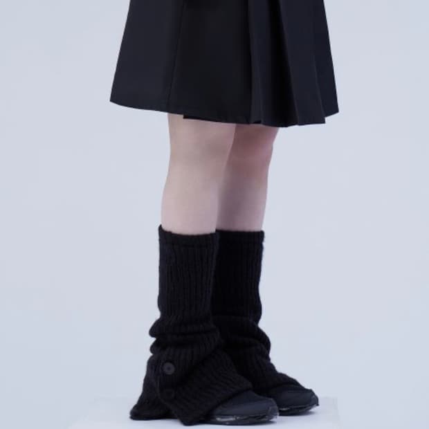 미착용새상품)미세키서울 레그워머 블랙