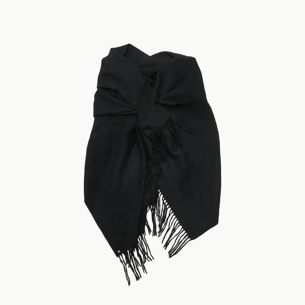 Bless Black Nº75 Draps Long Scarf