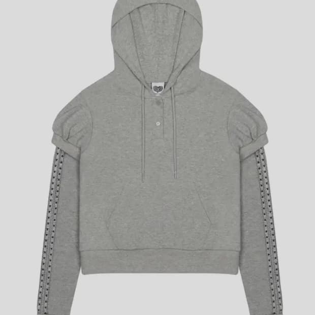 러브이즈트루 IM PUFF HOOD TEE(GRAY)