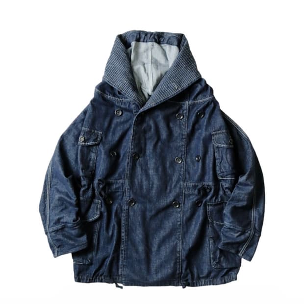 캐피탈 10온즈 데님 링 코트 인디고