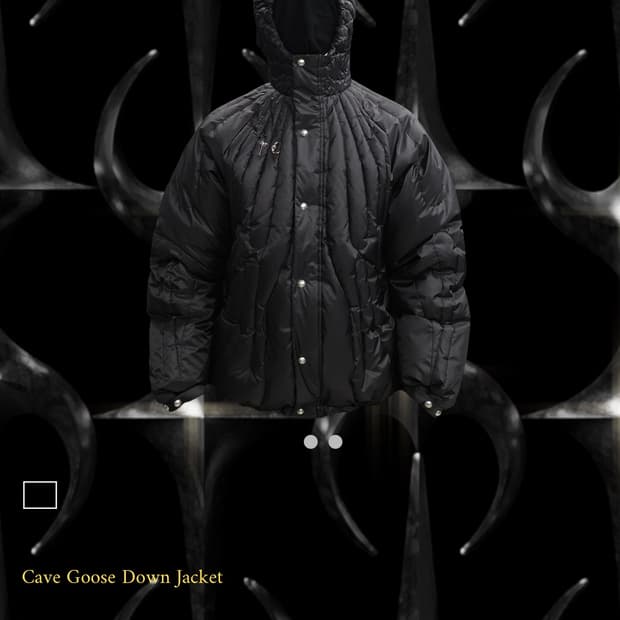 떠그클럽 케이브 구스다운 자켓 블랙 2사이즈