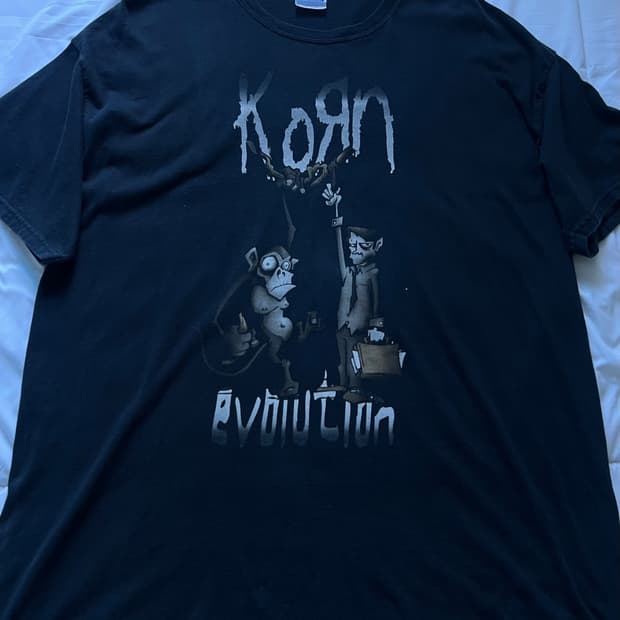 [2XL] korn 빈티지 밴드티 