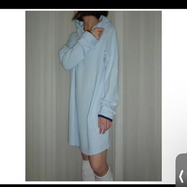 지초이 컴포트 (24-005) Ribbed hoody 블루