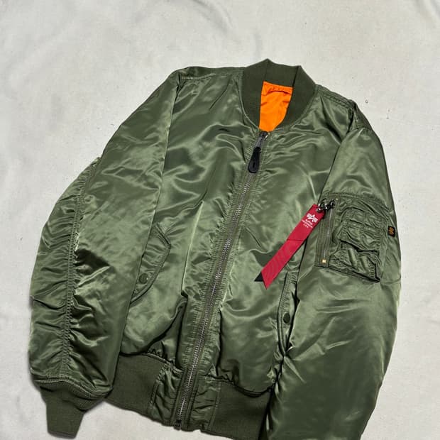 XS 알파 인더스트리 리버시블 ma-1 항공 자켓