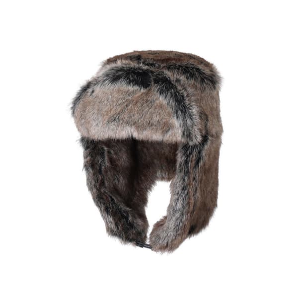 Shapka Trooper Fur Hat (Black, Brown)