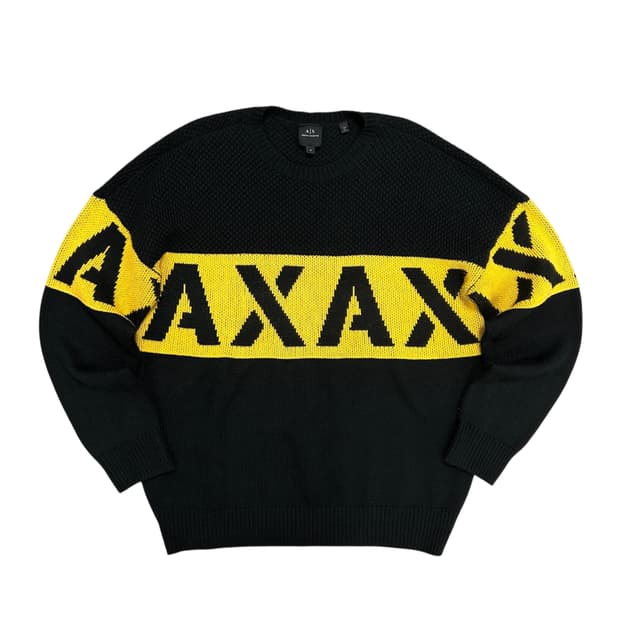 아르마니 익스체인지 스펠로고 니트(M)