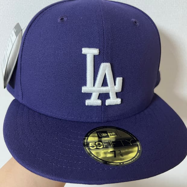 뉴에라 MLB LA 다저스 베이직 피티드캡 퍼플