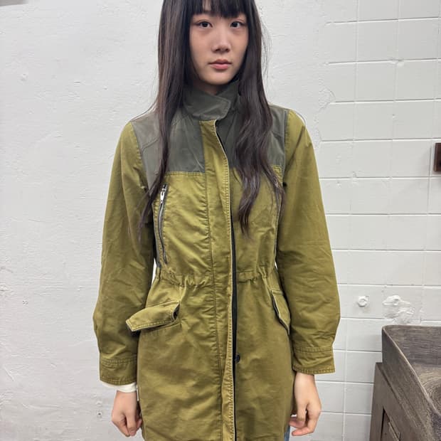 스틸 베네통 투톤 사파리 자켓