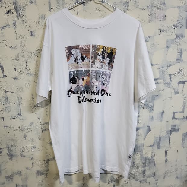 아메스월드와이드 달마시안 라운드 반팔티 