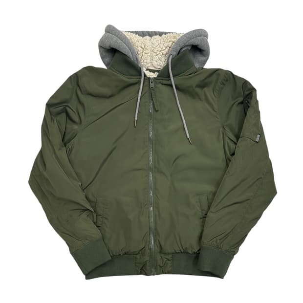 홀리스터 카키 후드 항공점퍼