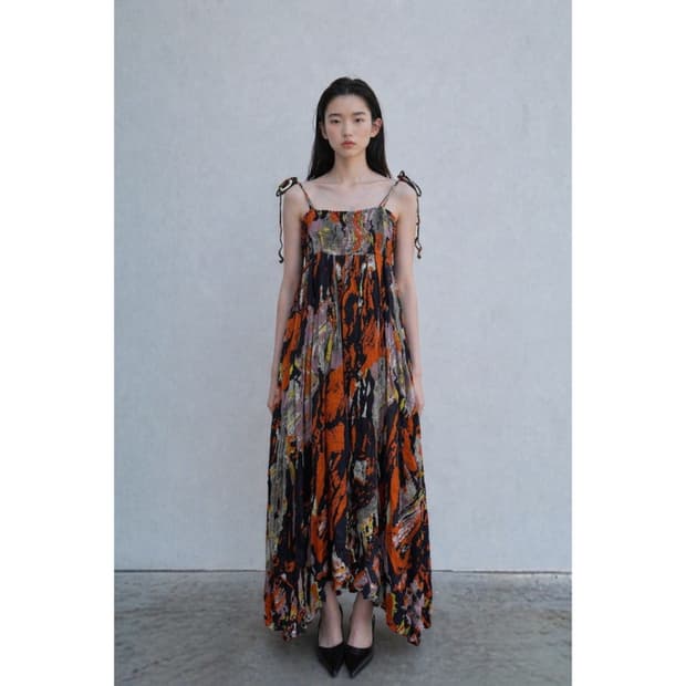 숲의 계절 민소매 원피스