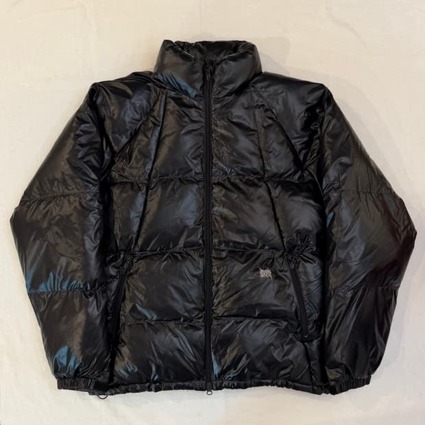 브라운브레스 태그숏 유광패딩 블랙