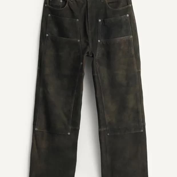 자라 SRPLS SD PNT 13 레더 팬츠 가죽 바지 42(KR 32)