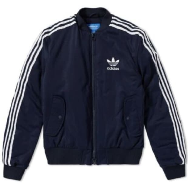 아디다스 오리지날 MA1 패딩 봄퍼자켓 네이비 L