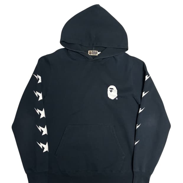 [정품] 베이프 풀 로고 프린트 후드티 XL