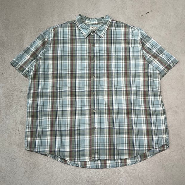 엘엘빈 체크 하프셔츠 s10619